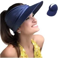 Cachito Strohhut Strohhut Sun Visor Hüte für Damen, verstellbare leichte Sommerhut