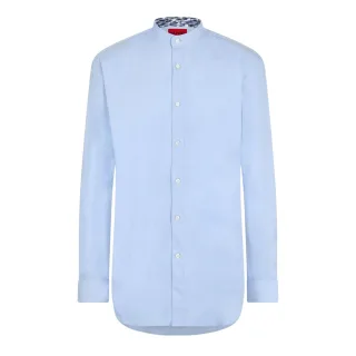 Hugo Boss Herren Kaleb Stehkragen Langarmshirt (Pastellblau)