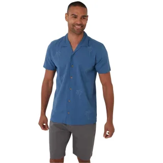 Threadbare - Hemd für Herren, kurzärmlig (Denim)