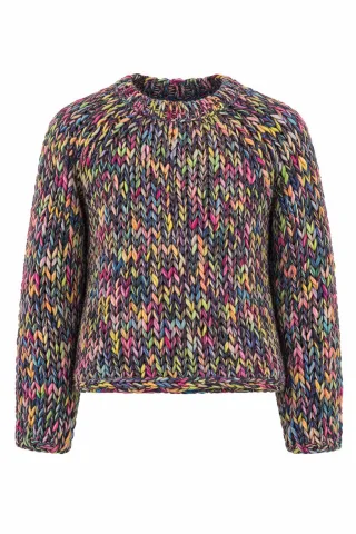 Rich & Royal - Multicoloured Mock Neck hazel - Gr. - XS