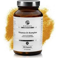 QIDOSHA Vitamin B Komplex mit Kofaktoren Kapseln, 180 St., 111.6 g, Mit aktiven B-Vitaminen und Kofaktoren