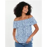 Threadbare Blusentop THB Coronation Bardot Top im sommerlichen Look