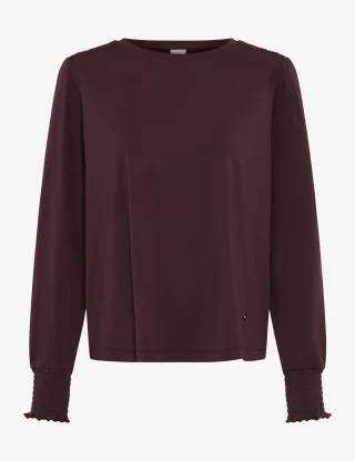 Brax Damen Langarmshirt Style CAITLIN L blackberry violet, dunkles lila, Gr. 34