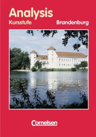 Bigalke/Köhler: Mathematik Sekundarstufe II - Brandenburg: Analysis Ausgabe Brandenburg