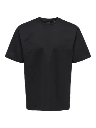 ONLY&SONS - ONSFRED LIFE RLX SS TEE NOOS Black - Gr. - L