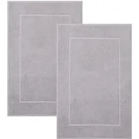 Betz Badematte 2 Stück Badvorleger Premium Badteppich Größe 50x70 cm, unbeschichtet, beidseitig nutzbar, beidseitig nutzbar, Baumwolle, Qualität 650g/m²