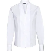 Luis Steindl Trachtenbluse Kelchkragenbluse mit Spitze