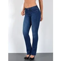 ESRA Bootcut-Jeans Bootcut Jeans Damen High Waist Stretch Wide Leg Jeans bis Übergröße B1 Damen Bootcut Jeans High Waist Damen Schlaghose Jeans weites Bein Hose