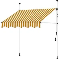 Feel2Home Klemmmarkise Balkonmarkise ohne Bohren 150–400 cm – Sonnenschutz Klemmmontage (Einzelartikel, Set besteht aus: 1 Klemmmarkise) Flexible Klemmmontage – ideal für Balkon und Mietwohnung