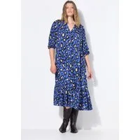 Studio Untold Maxikleid Maxikleid A-Line Musselin Color-Leo