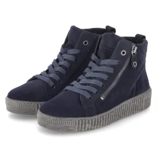 Gabor Schnürstiefeletten  Blau - Gr. 37 -  Textil