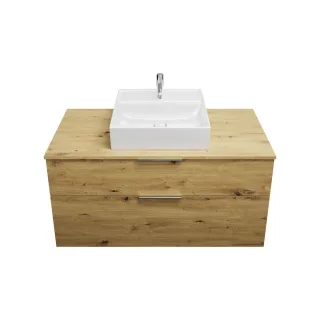 Burgbad Keramik Waschtisch-Set Eqio Eiche Dekor Urban/Alpinweiss, SGUP120F5662C0001 SGUP120F5662C0001