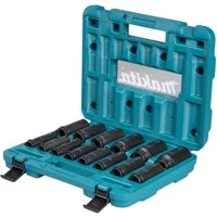 Makita Bit- und Steckschlüsselset Steckschlüssel Satz 10 - 32 mm 1/2" 14 tlg. + Koffer (E-16586) für