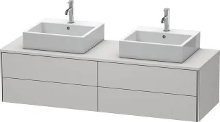 Duravit XSquare Konsolenwaschtischunterbau wandhängend Nordic Weiß Seidenmatt 1600x548x400 mm - XS49 XS4917B3939