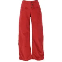 Guru-Shop Relaxhose Cordhose mit leicht ausgestelltem Bein - rot Ethno Style, alternative Bekleidung
