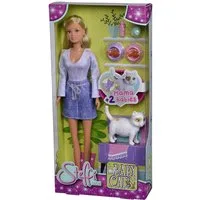 SIMBA Anziehpuppe Puppe Steffi Love Baby Cats Schwangere Katze 2 Katzenbabys 105733651