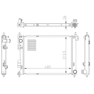 NRF Motork?hler gel?tet Hyundai I20 550033