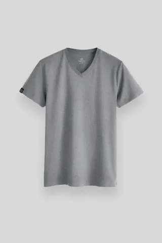 Herren V-Ausschnitt Kurzarm T-Shirt
