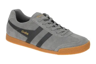 Gola CMA192CG Harrier Herren Sneakers Grau Cement/Storn Echtleder Textil Synt...