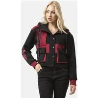 Cipo & Baxx Sweatjacke Sweatjacke (1-tlg) Kapuze mit Kordelzug