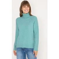 CECIL Rollkragenpullover im angenehmen Materialmix