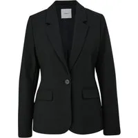 s.Oliver BLACK LABEL Jackenblazer schwarz,Casual,Viskose,Unifarben,Reverskragen,Lang,Slim Fit