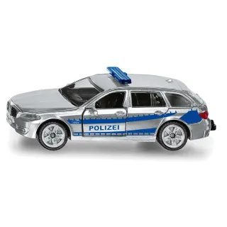 siku 1401 Polizei-Streifenwagen Metall/Kunststoff Silber Öffenbare Türen Anhängerkupplung