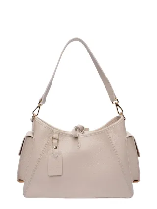 Anna Luchini Beige Rindsledertasche