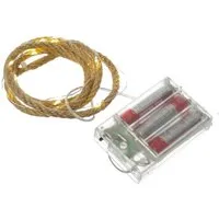 MARELIDA LED-Lichterkette Seil Jute maritime Deko Kordel Tau 20LED 1m Timer Naturseil für Innen, 20-flammig
