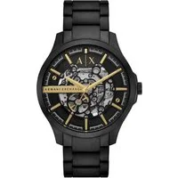 ARMANI EXCHANGE Automatikuhr AX2463, Armbanduhr,Herrenuhr,Edelstahl,mechanisch,skelettiertes Zifferblatt