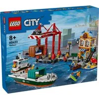 LEGO® LEGO® City 60422 Hafen mit Frachtschiff Konstruktionsspielsteine, (1226 St)