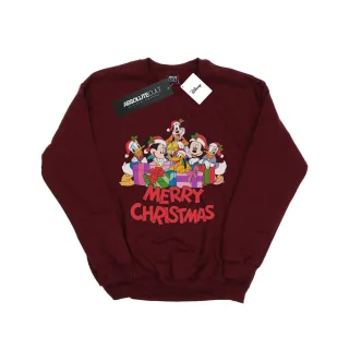 Disney - "Mickey Mouse and Friends" Sweatshirt für Mädchen (Burgunderrot)