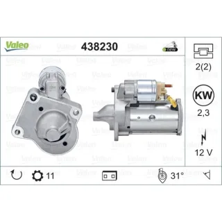 Valeo Starter 2,3 kW Volvo C30 S40 S60 S80 V40 V50 V60 V70