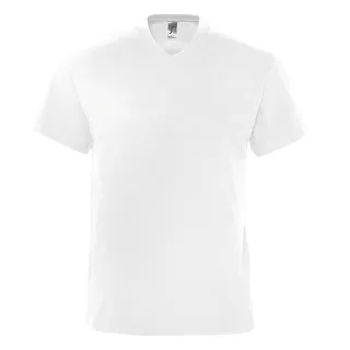 SOLS Herren Victory T-Shirt, V-Ausschnitt, Kurzarm (Weiß)