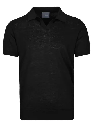 COMMANDER Finest Clothing - Polo-Pullover, 1/2 Arm black - Gr. - M