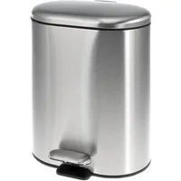 bremermann Kosmetikeimer Treteimer BARBENA - 6 Liter // Edelstahl Anti-Fingerabdruck Softclose