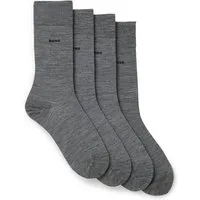 BOSS Socken 2P RS Uni WO (Packung, 2-Paar, 2er Pack) mit eingesticktem Markenlogo