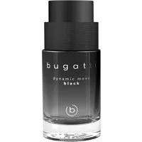 bugatti Eau de Toilette Dynamic Move Black EdT 100ml, Orientalischer Herrenduft mit Feigenblätter, Ingwer und Kaschmirholz.