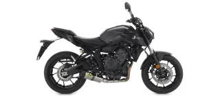 Sport Auspuff Komplettanlage Arrow Thunder TITAN Yamaha MT-07 Bj.2021-2024 RM33/RM46 EURO5 /Kat+ABE