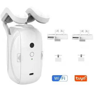 Tuya Smart WiFi Curtain Motor for Roman/T/U Track Automatic Open Smart Electric Curtain Robot APP Voice Control with Ale