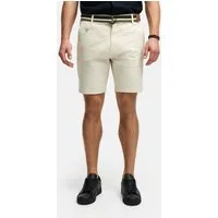 Indicode Chinoshorts Herren INThews Chino Shorts Herrenshorts aus Twill mit passendem Gürtel