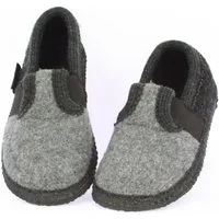 Beck Hüttenschuh Bobby Hüttenschuhe (aus Österreich, reine Schurwolle, warme Füße für Kita, Schule und Zuhause) rutschfeste Sohle