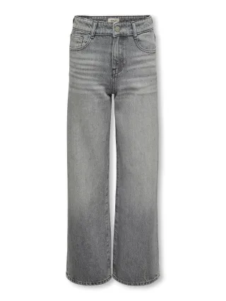 KIDS ONLY - KOGCOBAIN REG WIDE RHINESTONE DNM Medium Grey Denim - Gr. - 158