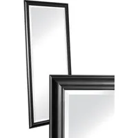 LC Home Spiegel LC Home Wandspiegel Spiegel Schlicht Schwarz ca. 180x80 cm Landhaus