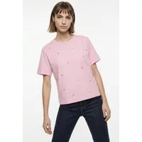 Vero Moda T-Shirt VMSOLA METTE SS TOP BOX JRS Baumwolle