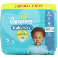 Pampers Windeln Pampers baby-dry Baby Windeln Größe 5 11-16kg 72 Stück 12h Schutz