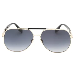 Marc Jacobs Herren Sonnenbrille Mit Dunkelgrauen Sf-gläsern Und Goldenen Gläsern