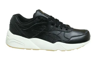 Puma Trinomic R698 Dekor Black Low Schnüre -up -Womens Running Trainer 360533 01