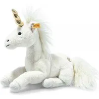 Steiff Kuscheltier Kuscheltier Soft Cuddly Friends Schlenker-Einhorn Unica Weiß (27cm)