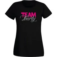 G-graphics T-Shirt Team Fourty Slim-fit Damen T-Shirt mit Motiv zum 40. Geburtstag